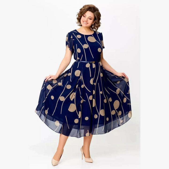 IVY polka dot midi dress