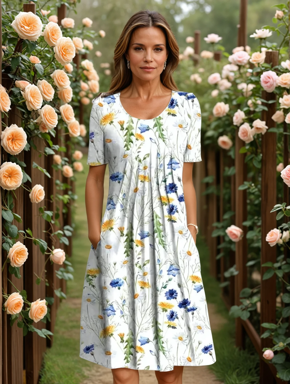 GEORGINA dress yellow floral