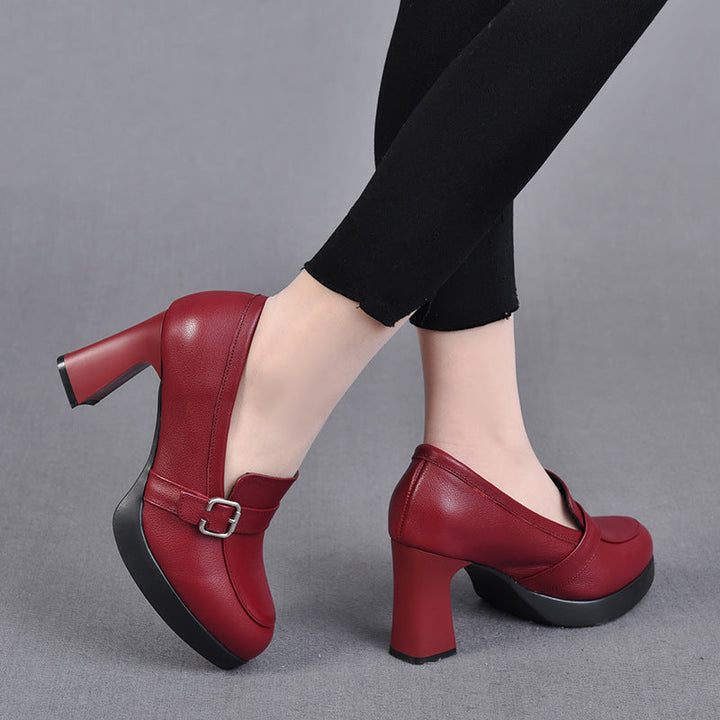 VERA | Classic Leather Heeled Shoes
