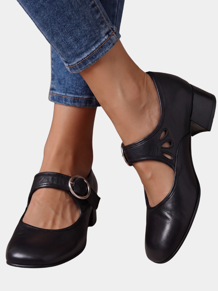SASKIA | Mary Jane Block Heels