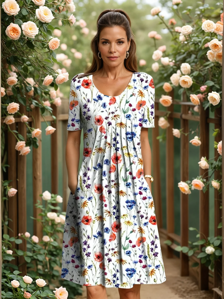 GEORGINA dress red floral