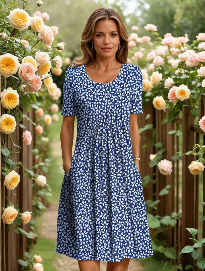 GEORGINA dress blue floral