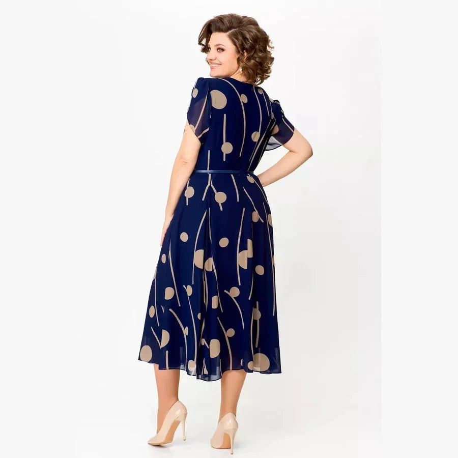IVY polka dot midi dress