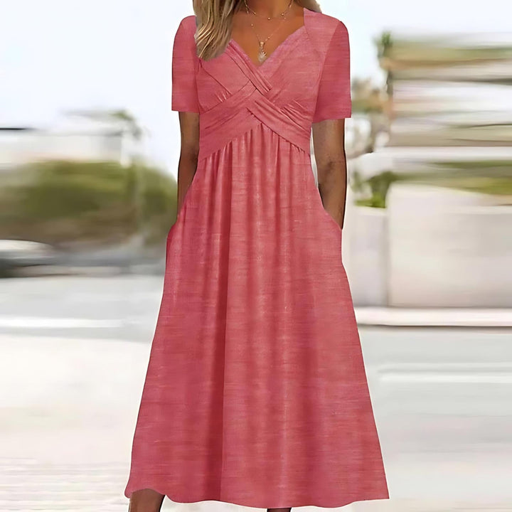 IMOGEN | Elegant A-Line Midi Dress