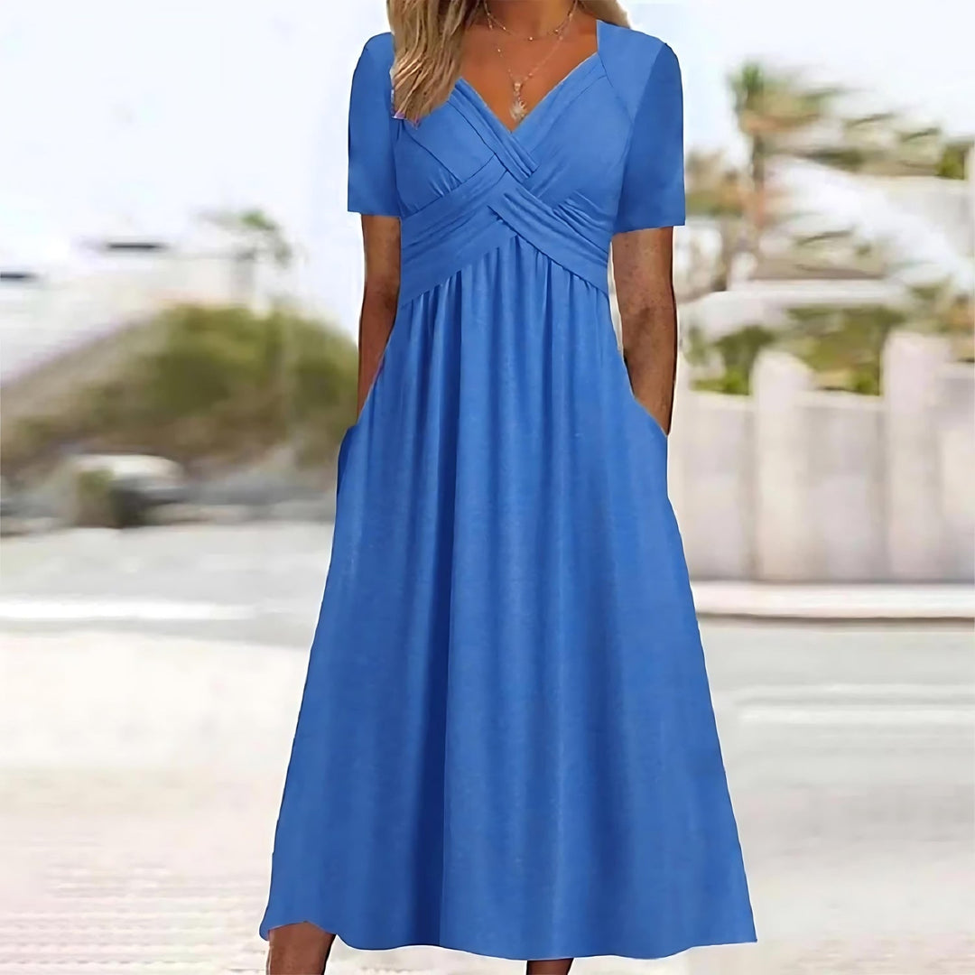 IMOGEN | Elegant A-Line Midi Dress