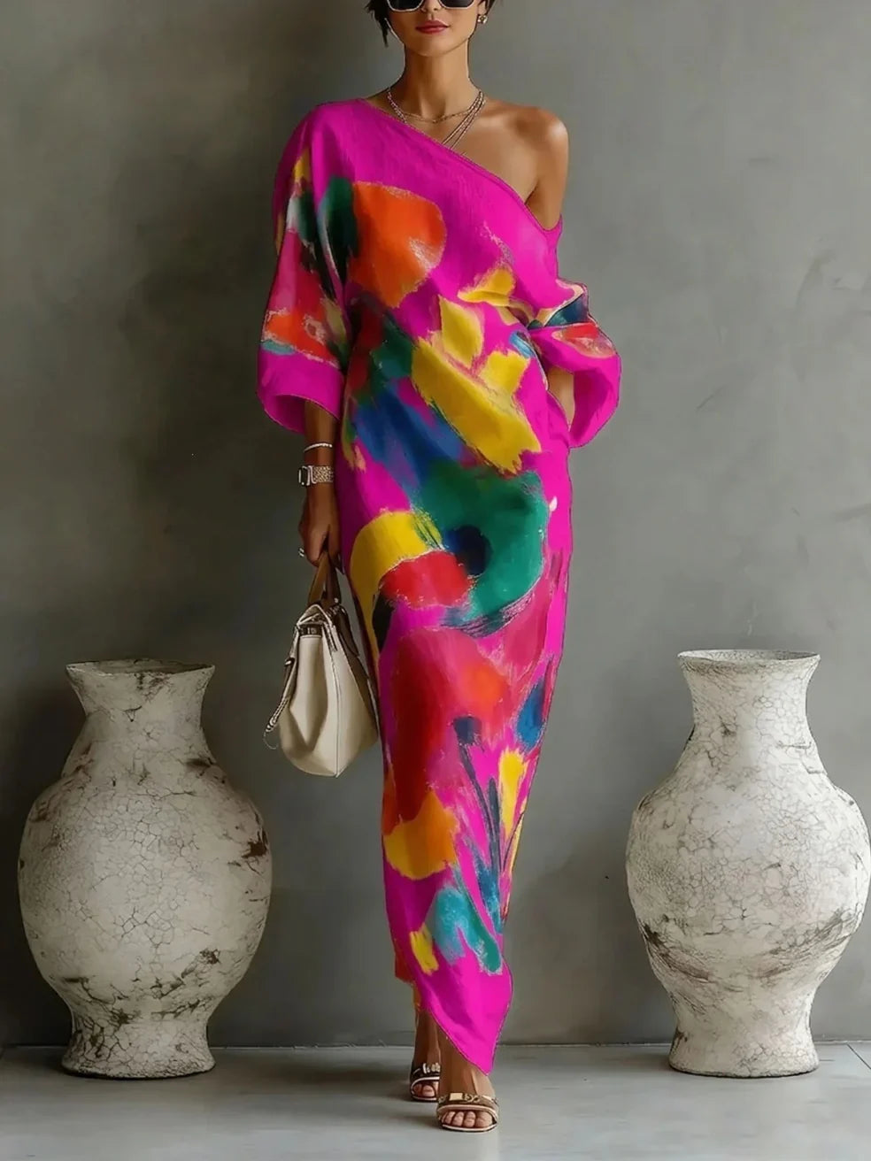 THEA maxi dress pink