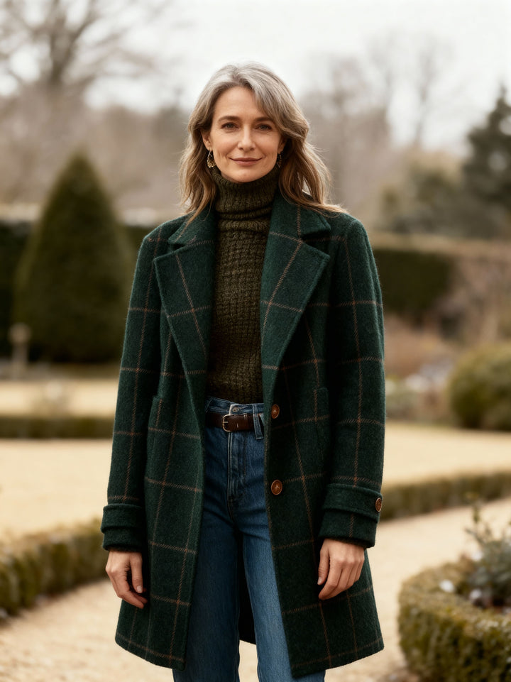MARGUERITA | Checked Winter Coat