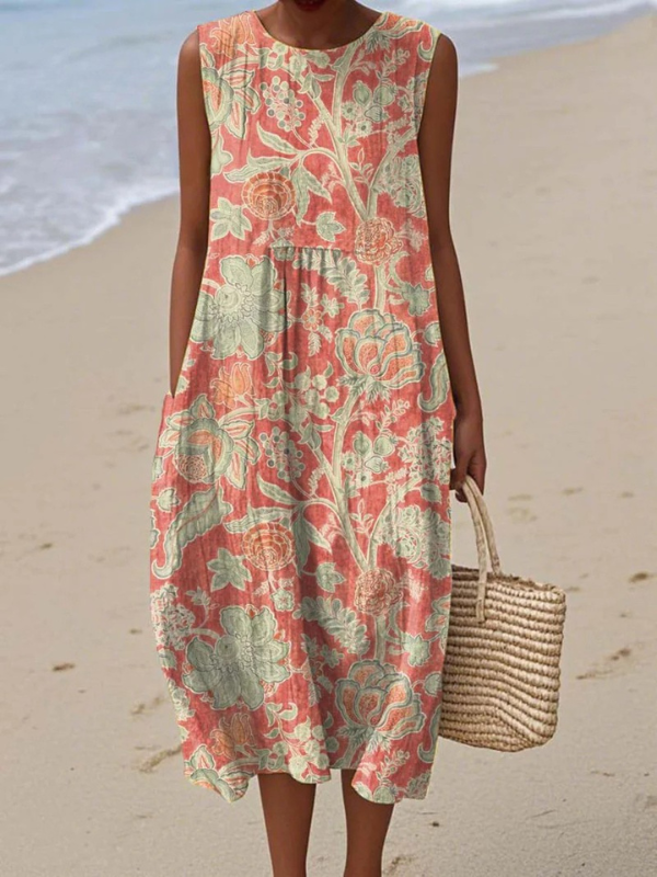 BETH floral midi dress