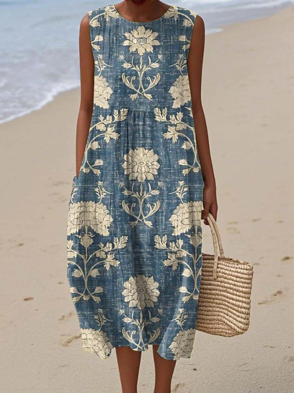 BELLE boho midi dress