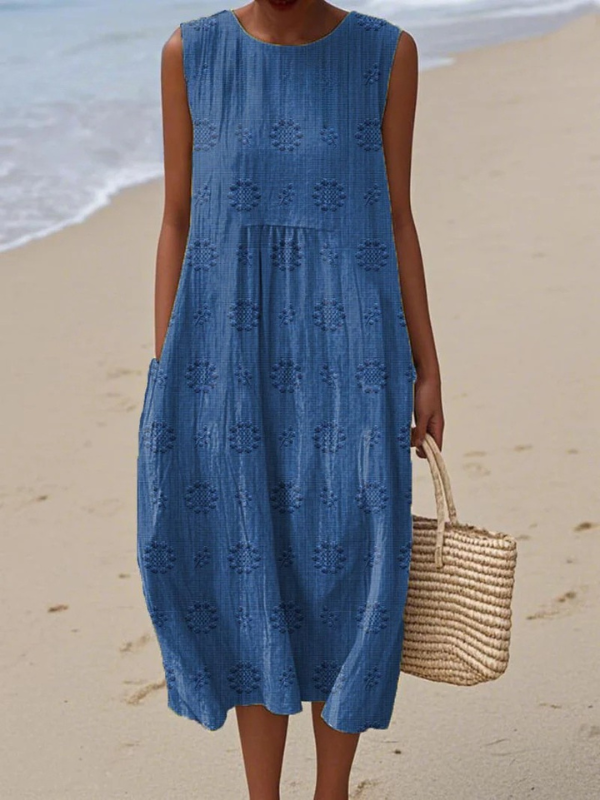 SARA midi dress blue