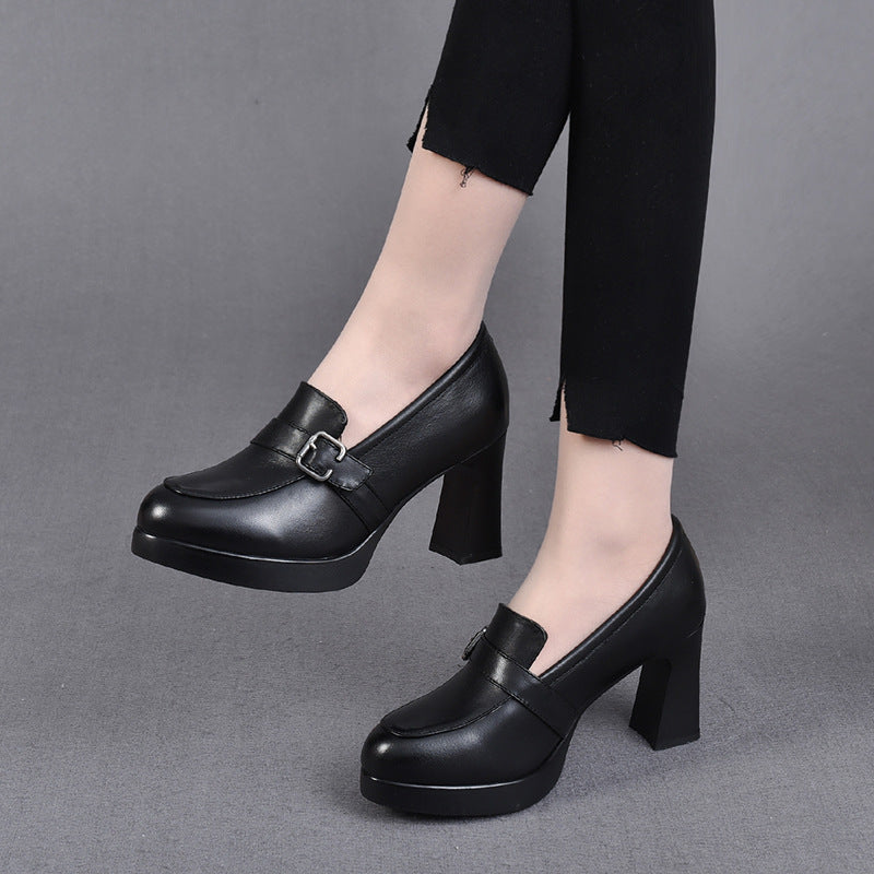 VERA | Classic Leather Heeled Shoes
