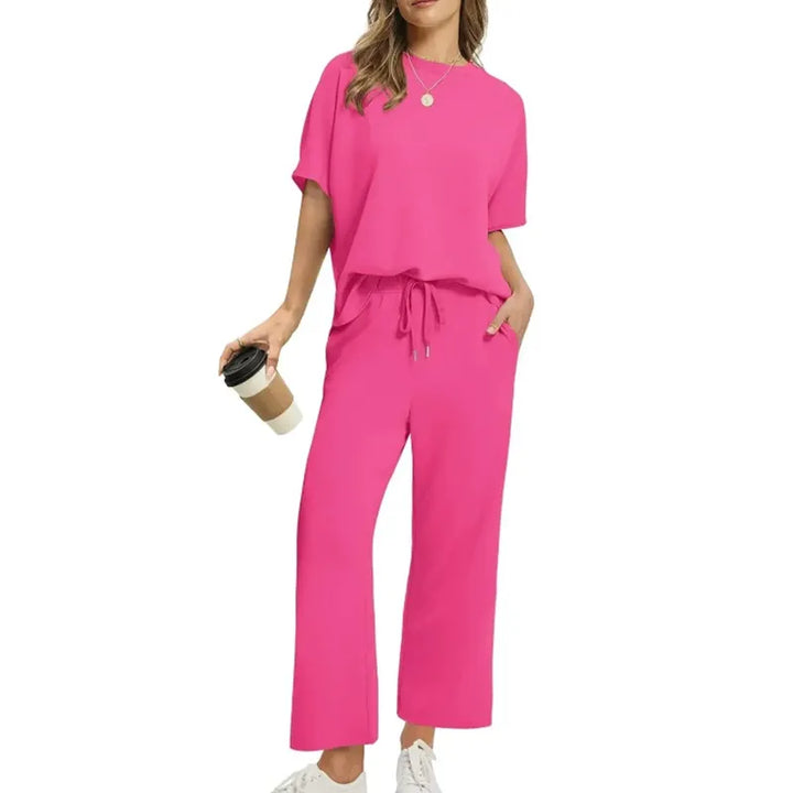 VANESSA | Relaxed Ribbed Top & Trouser Set