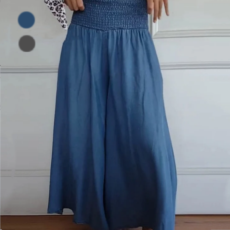 BLYTHE wide-leg trousers grey