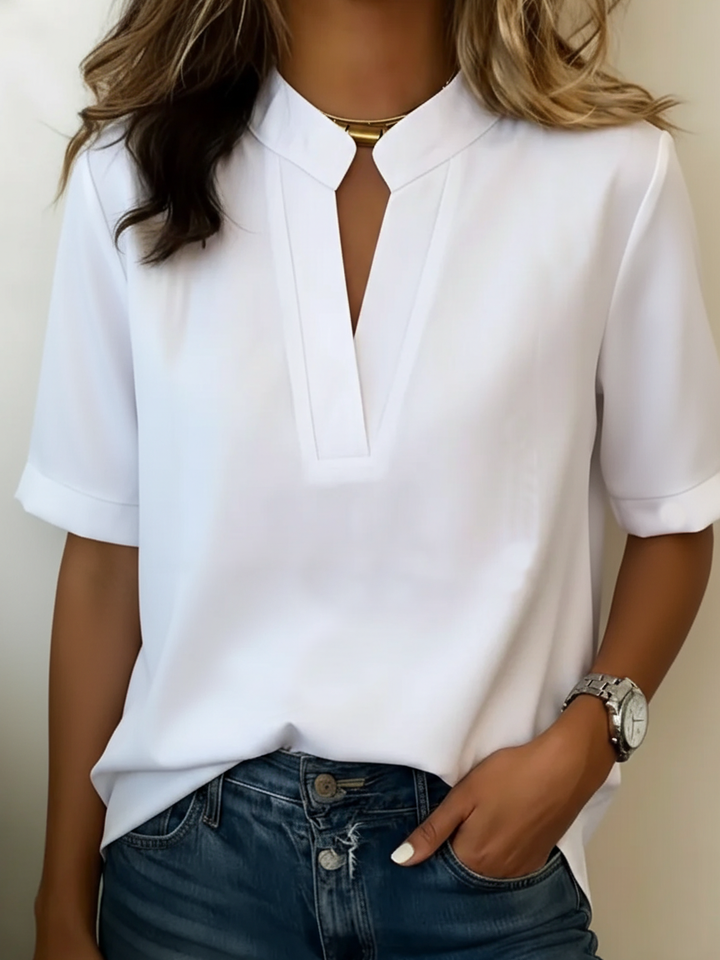 LAURA | Chic V-Neck Blouse