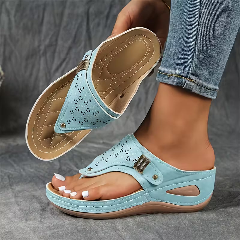 GLENDA | Wedge Support Sandals