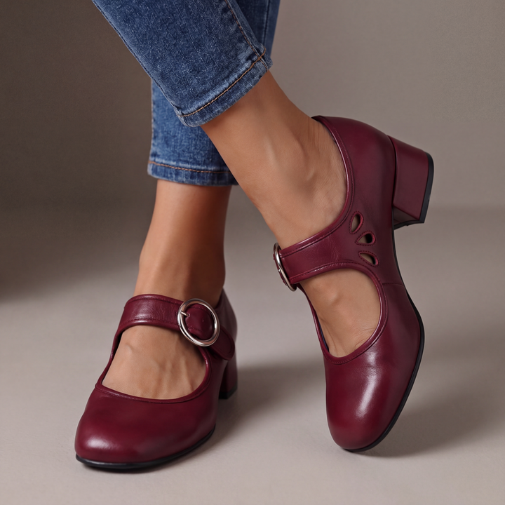 SASKIA | Mary Jane Block Heels