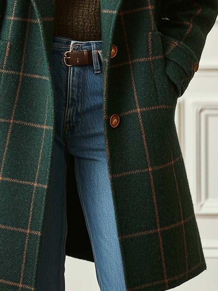 MARGUERITA | Checked Winter Coat